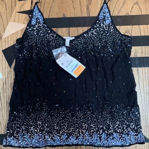 Black studded tank top